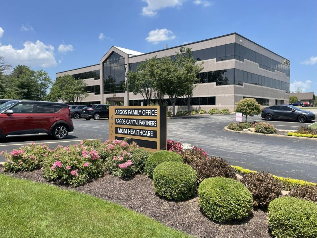 477 N Lindbergh Exterior 6 with Sign